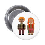 Raggedy Ann & Andy Buttons