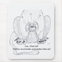 Raggy Dog - Kitty Confusion! Mousepads