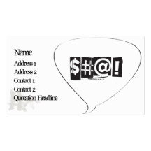Raging $#@! Business Card