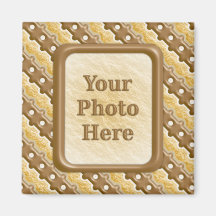 Rail Fence - Chocolate Marshmallow Fridge Magnets