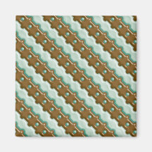 Rail Fence - Chocolate Mint Magnet