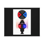 Railroad Lantern And Sign Gallery Wrap Canvas