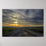 Railroad to Sunset Print