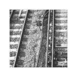 Railroad Tracks Picture. Stretched Canvas Prints