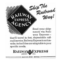 Railway Express - Ship The Railroad Way posters