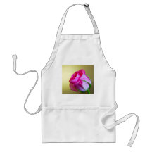 Rain Drop Kisses of Nature on Pink Rose Aprons