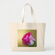 Rain Drop Kisses of Nature on Pink Rose Bags