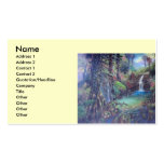 Rain Forest Landscape River Waterfalls Art Business Cards