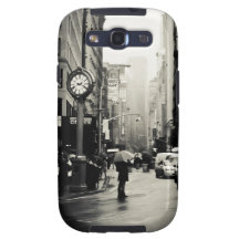 Rain in New York City - Vintage Style Galaxy S3 Case