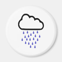 Rain - Weather Fridge Magnets