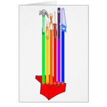 Rainbo Toolbox Greeting Card