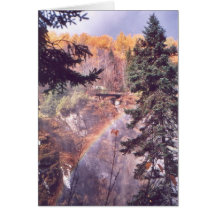 "Rainbow Above the Falls" Greeting Cards