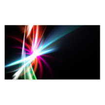 Rainbow Abstract Fractal Business Cards