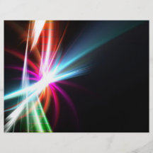 Rainbow Abstract Fractal Full Colour Flyer
