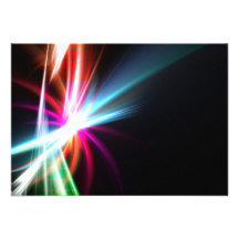 Rainbow Abstract Fractal Invites