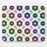 Rainbow Alien Eye Fractal Art Pattern Mousepad