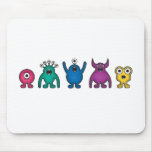 Rainbow Alien Monsters Mousepad