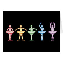 Rainbow Ballerinas Cards