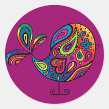 Rainbow Bird Sticker