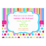 Rainbow Birthday Party Invitations