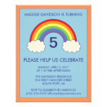Rainbow Birthday Party Invitations