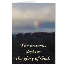 Rainbow Blessing Over Vineyard Greeting Cards