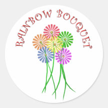 Rainbow Bouquet Stickers