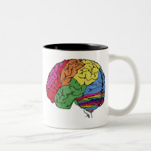 Rainbow Brain Coffee Mug