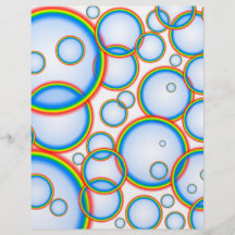 Rainbow bubbles full colour flyer