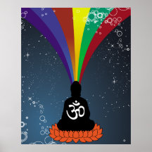 Rainbow Buddha Print