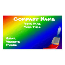 Rainbow business card