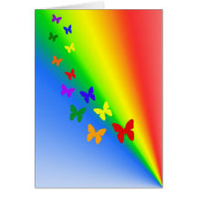 Rainbow Butterflies Card