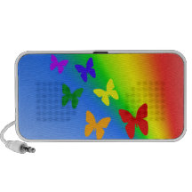 Rainbow Butterflies Travel Speakers