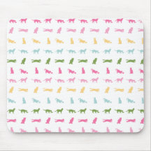 Rainbow Cat Pattern Mouse Mat