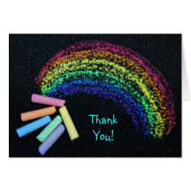 Rainbow Chalk Cards