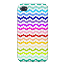 Rainbow chevron iPhone 4/4S covers