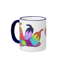 Rainbow Chilli Peppers Coffee Mug