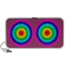 Rainbow circles doodle speaker