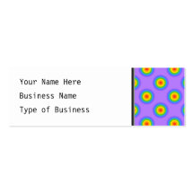 Rainbow Circles Pattern. Business Card Templates