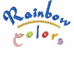 RAINBOW COLORS EMBROIDERED HOODED SWEATSHIRT