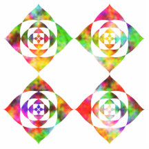 Rainbow Colour Flowers. On White. Photo Cutout