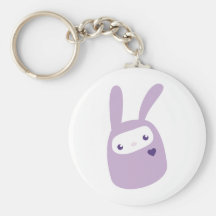 Rainbow Coloured Gumdrop Bunnies Key Chain