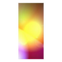Rainbow Coloured Lens Flare Full Colour Rack Card
