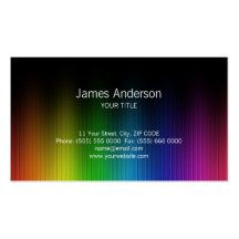 Rainbow Colours business card