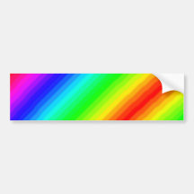 Rainbow Customisable Bumper Sticker