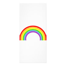rainbow customized rack card