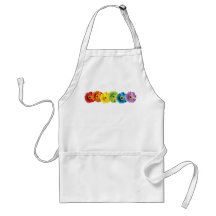 Rainbow Daisies Apron