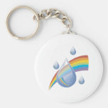 Rainbow drops keychain