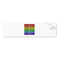 Rainbow English Teacher bumper stickers