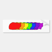 Rainbow Exotic Bumper Stickers